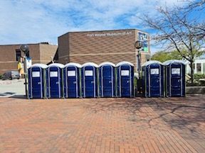Where to rent a porta potty rental in Leesburg, Indiana? Rent a porta potty rental in Leesburg, Indiana with Summit City Rental. 