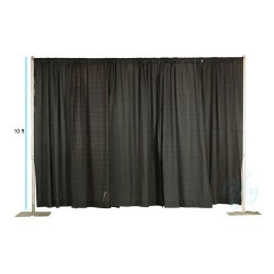 Drape - Banjo Black 8 Foot Tall