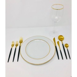 Miyabi Flatware Rental - All Black