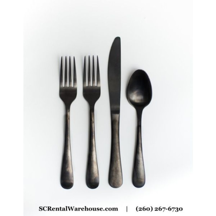 Polished Flatware Rental - All Black