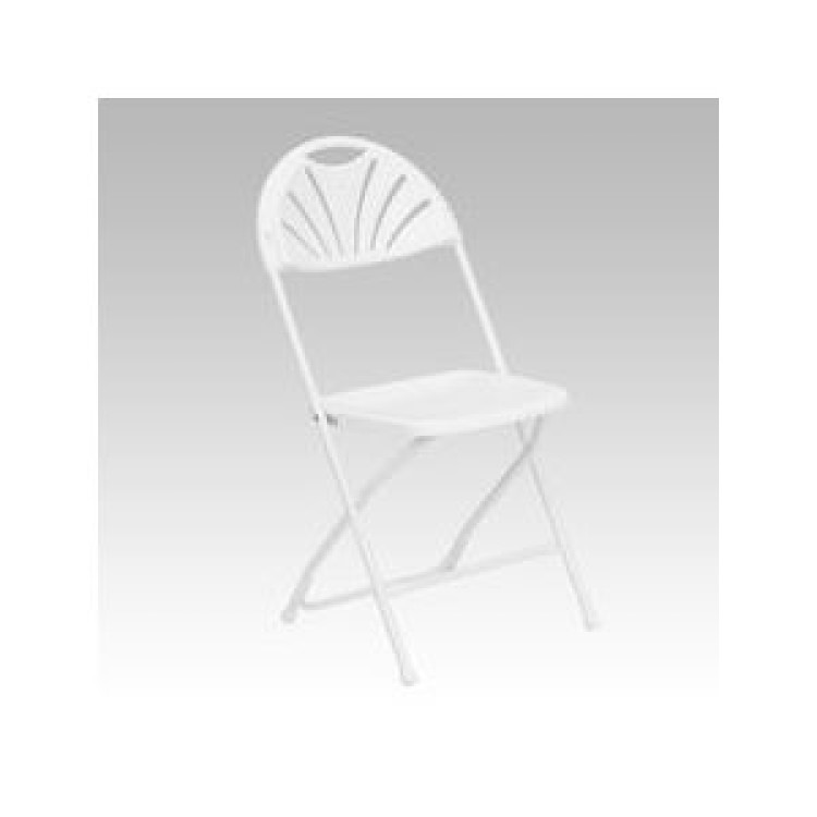 Chair - White Fan Back