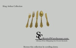 King Arthur Flatware Rental - All Gold