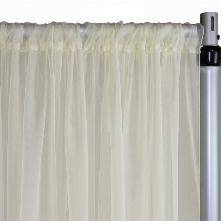 Drape - White Chiffon 10' Long x 10' Drape