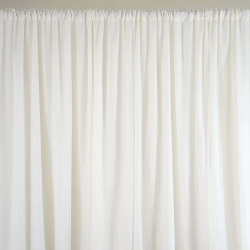 Drape - Polyester White - 8 Foot Tall