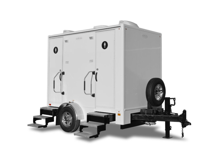 2-Stall Restroom Trailer rental by Summit City Rental