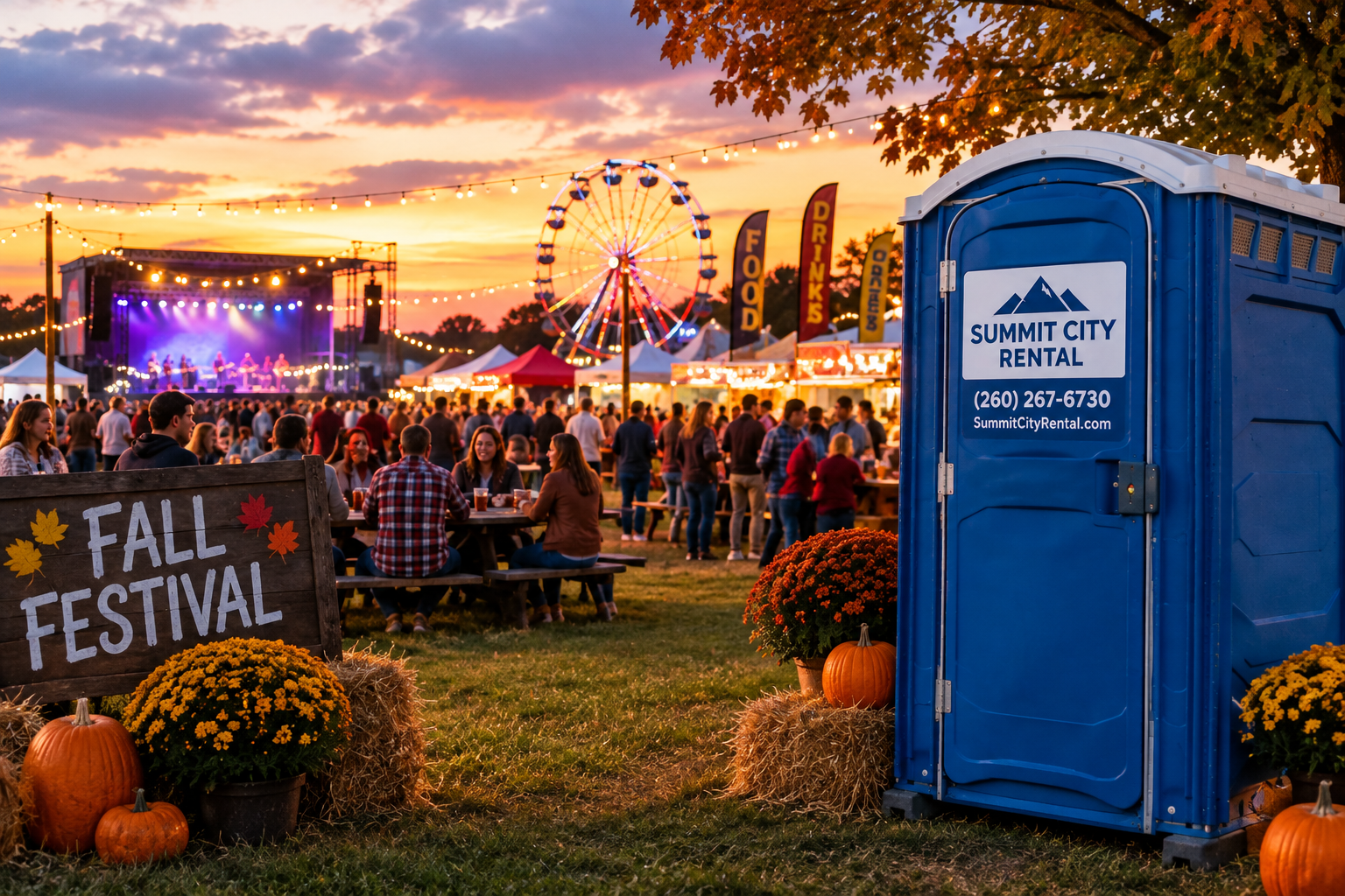 Fall Festival Porta Potty Rental near me!
