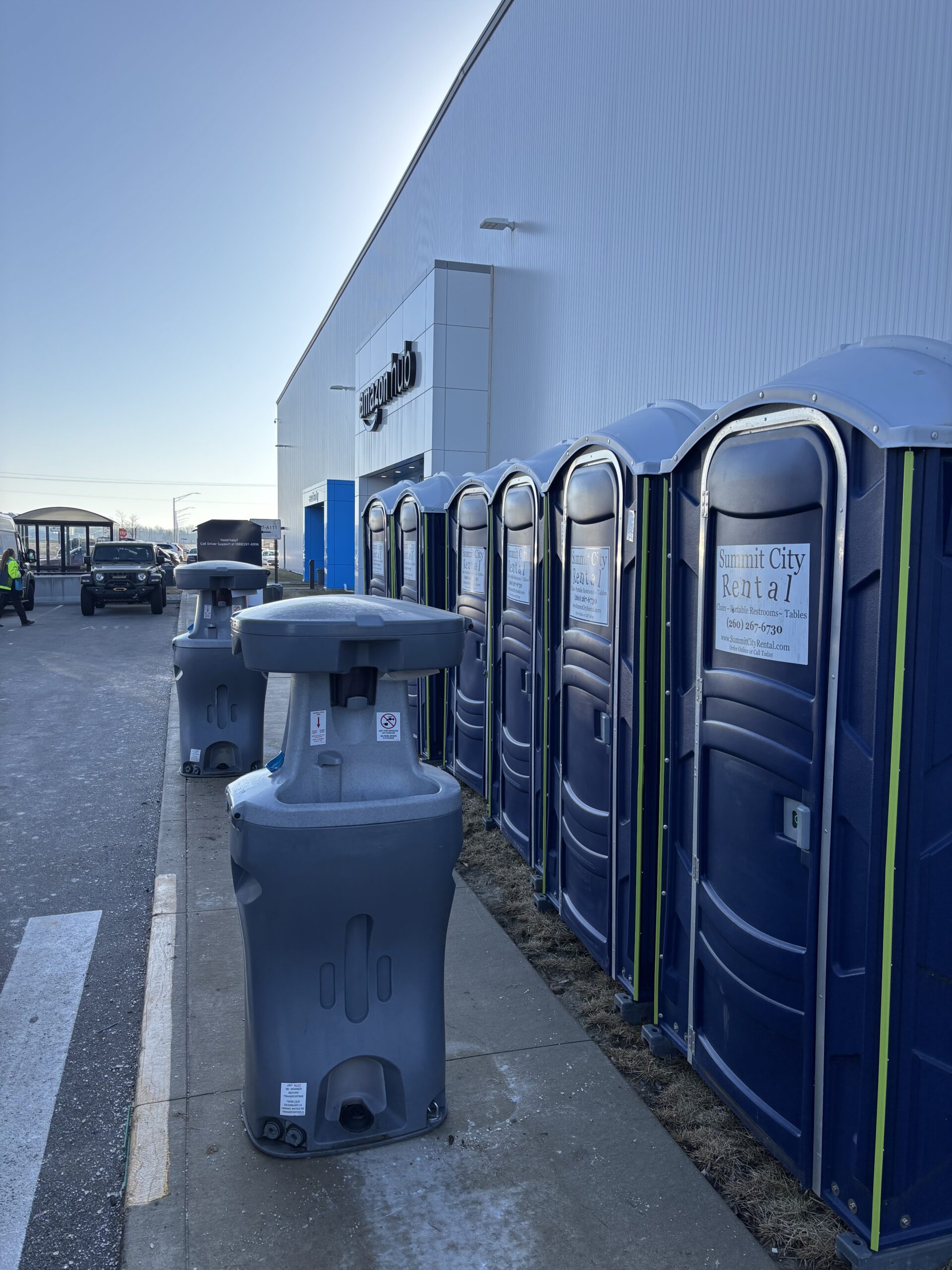Emergency portable restroom rentals in Republic, OH.