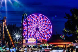Portable restroom rental at a Fort Wayne, IN festival by Summit City Rental